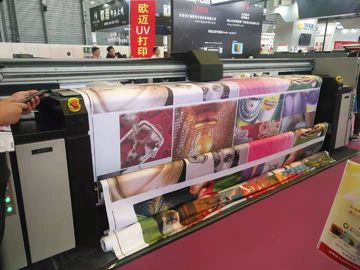 5.5KWは二重CMYK色を転がすために力の大判カメラの織物プリンター ロールを儲けます