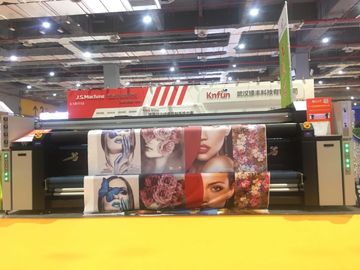 版のタイプを転がすCmykデジタルの大判カメラの織物プリンター6kwヒーター力ロール
