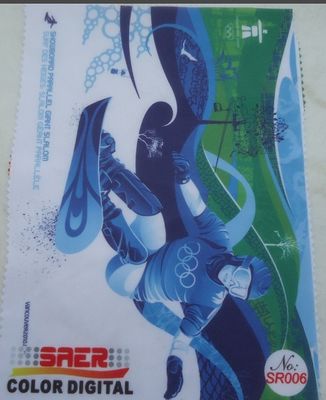 直接印を付けさせます羽を100%のポリエステル デジタル印刷の生地