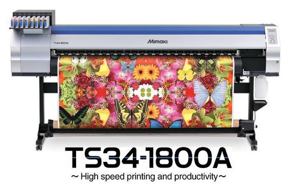 Mimaki TS34-1800 デジタルの織物機械はのための生地の印刷、旗の印字機を転がします