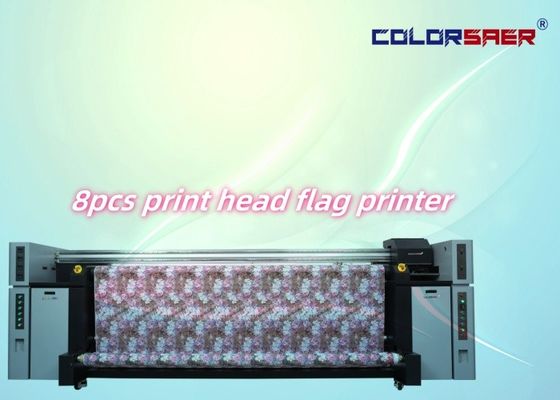 オートマティックグレード CMYK サブライメーション インクジェットプローター 大型フラッグロールロールデジタルプリンター 720dpi
