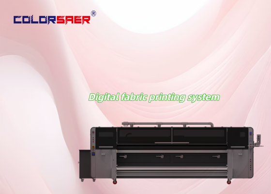 4 色/CMYK デジタルファブリック印刷システム 3200 ミリメートル大判テキスタイルプロッタ KJ4B-QL 産業用プリントヘッド