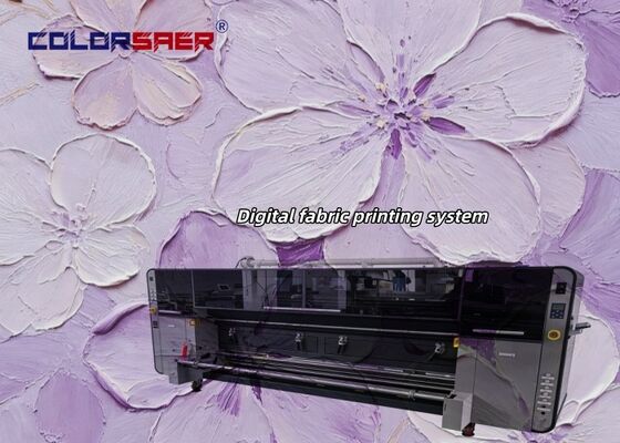 SAER Certified 3.2m KJ48-QL Print Head Industrial Directly Textile Printer for Advertising Banner Factory OEM