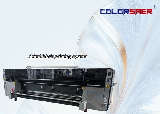カラフル 3200mm 大判デジタル捺染機 ポリエステル・綿素材用 高生産性ファブリックプロッター